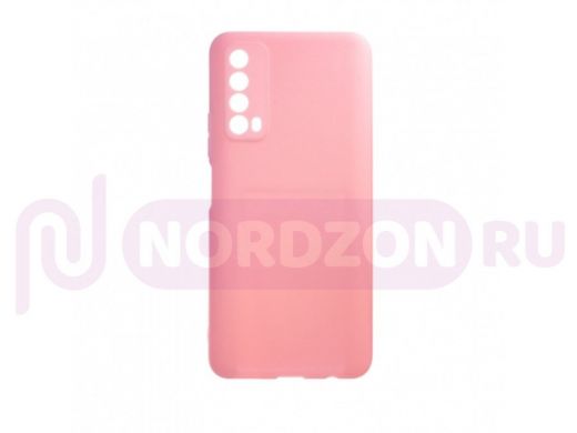 Чехол Huawei P Smart (2021) /Y7a, силикон, с высокими бортами, розовый