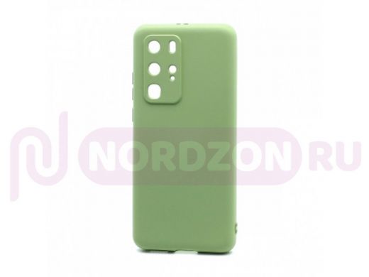 Чехол Huawei P40 Pro, силикон, New Era, зелёный