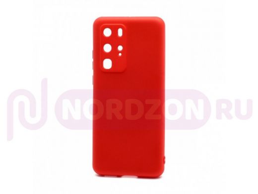Чехол Huawei P40 Pro, силикон, New Era, красный