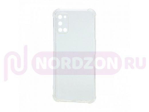 Чехол Oppo A52/A72/A92, силикон, прозрачный, противоударный