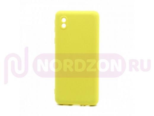 Чехол Samsung A01 Core /M01 Core, силикон, New Era, жёлтый