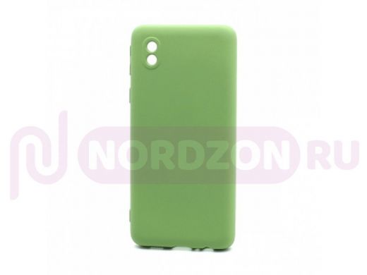 Чехол Samsung A01 Core /M01 Core, силикон, New Era, зелёный