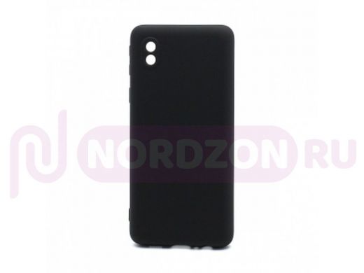 Чехол Samsung A01 Core /M01 Core, силикон, New Era, чёрный