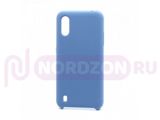 Чехол Samsung A01/A015, силикон, Cover Color, синий, 010