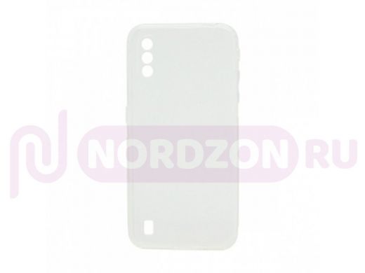 Чехол Samsung A01/A015, силикон, прозрачный