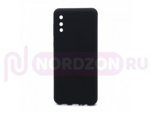 Чехол Samsung A02 /M02, силикон, Cover Color, чёрный, 003