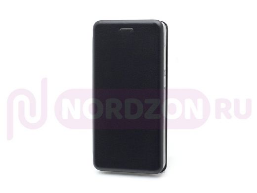 Чехол Samsung A02s /M02s, книжка боковая, чёрный, BF