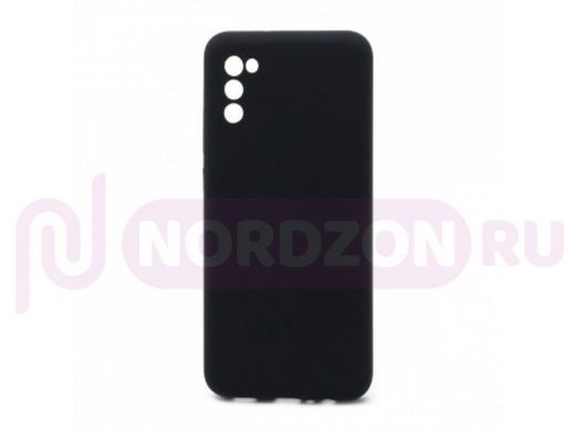 Чехол Samsung A02s /M02s, силикон, Cover Color, чёрный, 003