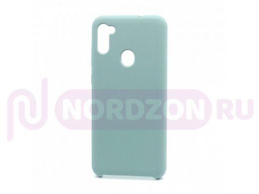Чехол Samsung A11 /M11, силикон, Cover Color, бирюзовый, 002