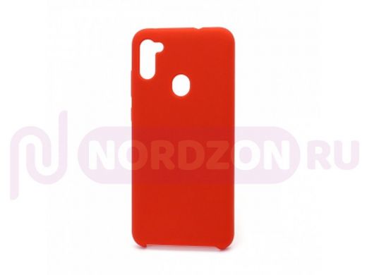 Чехол Samsung A11 /M11, силикон, Cover Color, красный, 001