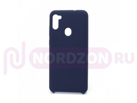 Чехол Samsung A11 /M11, силикон, Cover Color, синий тёмный, 008