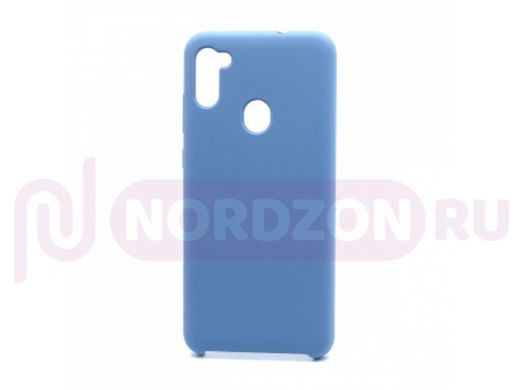 Чехол Samsung A11 /M11, силикон, Cover Color, синий, 010