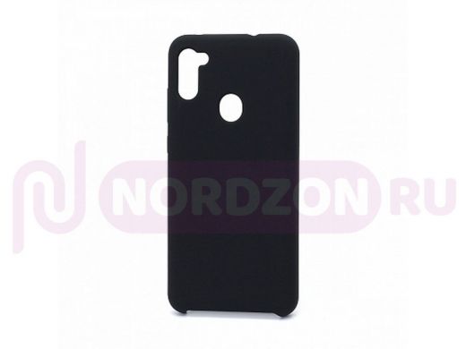 Чехол Samsung A11 /M11, силикон, Cover Color, чёрный, 003