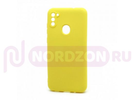 Чехол Samsung A11 /M11, силикон, New Era, жёлтый
