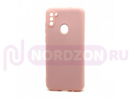 Чехол Samsung A11 /M11, силикон, New Era, розовый