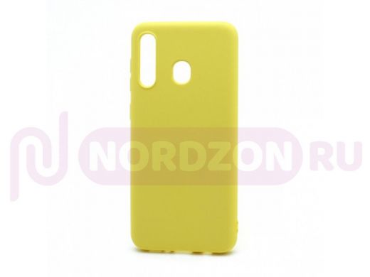 Чехол Samsung A20/A30, силикон, New Era, жёлтый
