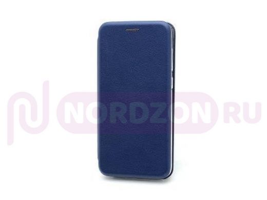 Чехол Samsung A21s/A217, книжка боковая, синий, BF