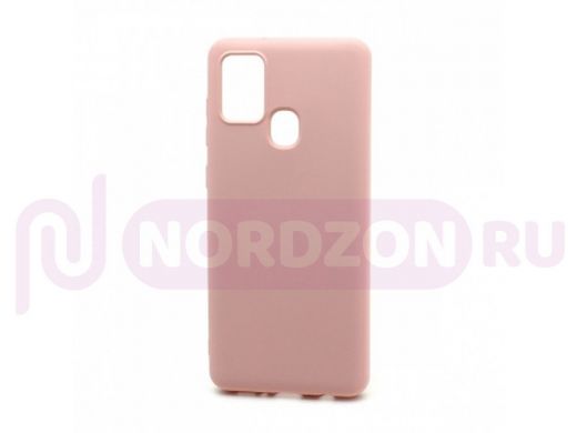 Чехол Samsung A21s/A217, силикон, New Era, розовый