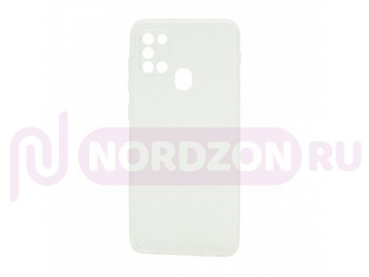 Чехол Samsung A21s/A217, силикон, прозрачный