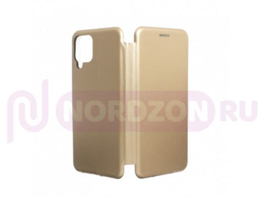 Чехол Samsung A22 /M22 /M32, книжка боковая, золото, Fashion
