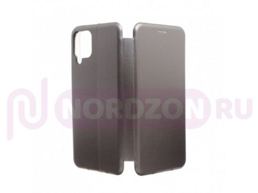 Чехол Samsung A22 /M22 /M32, книжка боковая, серый, Fashion