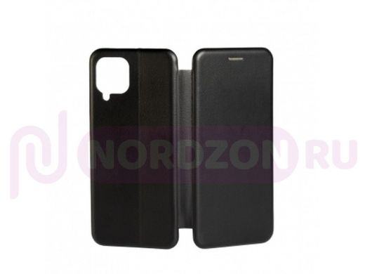 Чехол Samsung A22 /M22 /M32, книжка боковая, чёрный, Fashion