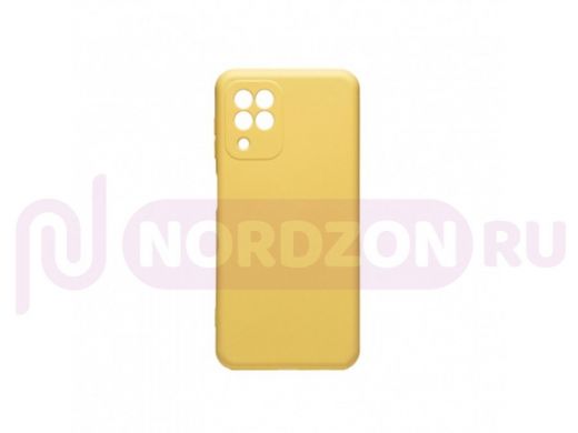 Чехол Samsung A22 /M22 /M32, силикон, матовый, Soft-Touch, жёлтый