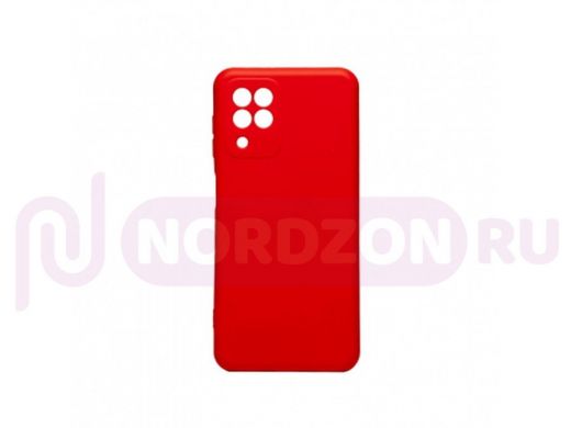 Чехол Samsung A22 /M22 /M32, силикон, матовый, Soft-Touch, красный