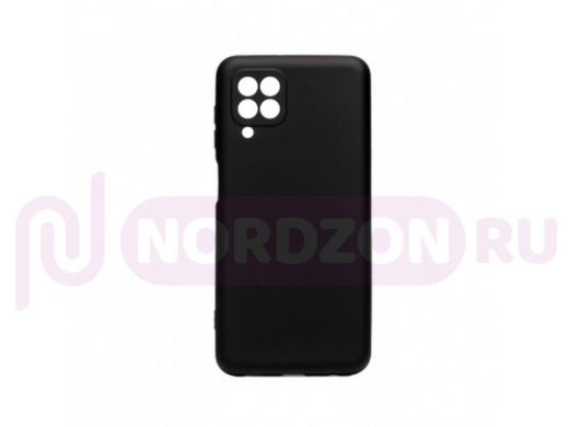 Чехол Samsung A22 /M22 /M32, силикон, матовый, Soft-Touch, чёрный
