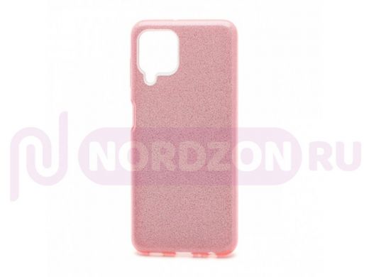 Чехол Samsung A22 /M22 /M32, силикон, мерцающий, Fashion, розовый