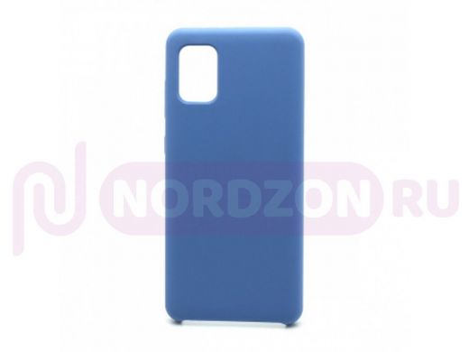 Чехол Samsung A31/A315, силикон, Cover Color, синий, 010