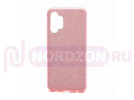 Чехол Samsung A32/A325, силикон, мерцающий, Fashion, розовый