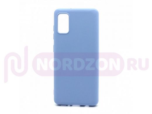 Чехол Samsung A41/A415, силикон, New Era, голубой