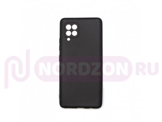 Чехол Samsung A42 (2020), силикон, матовый, чёрный