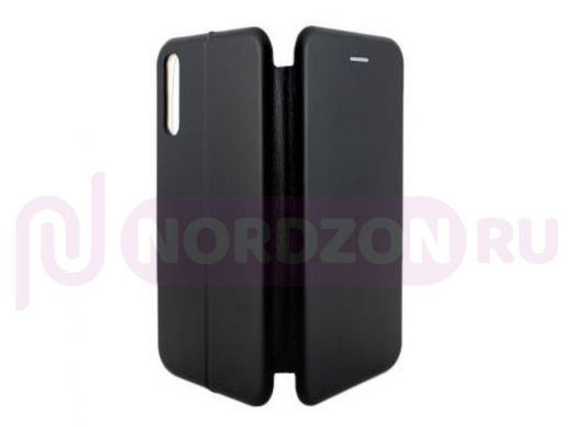 Чехол Samsung A50 /А30s, книжка боковая, чёрный, Fashion