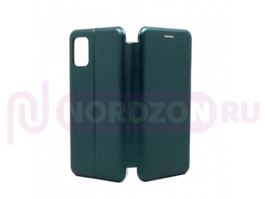 Чехол Samsung A51/A515, книжка боковая, зелёный, Fashion
