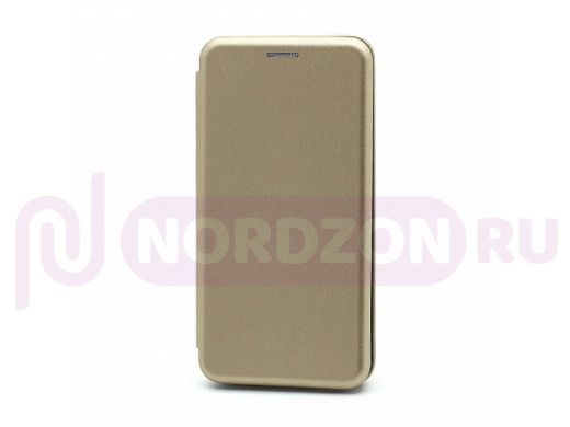 Чехол Samsung A51/A515, книжка боковая, золото, BF