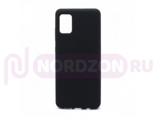 Чехол Samsung A51/A515, силикон, Cover Color, чёрный, 003