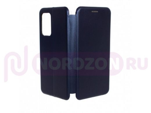 Чехол Samsung A52/A525, книжка боковая, синий, Fashion