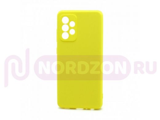 Чехол Samsung A52/A525, силикон, New Era, жёлтый