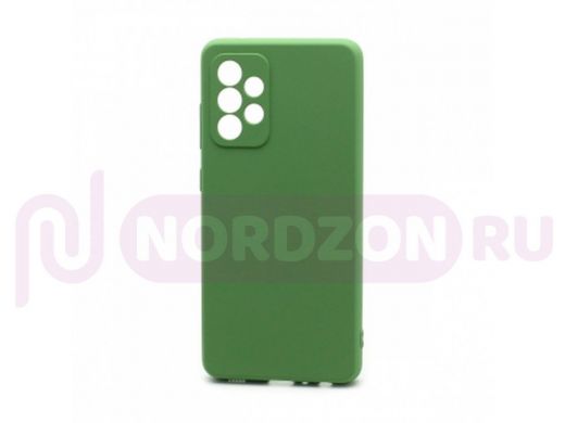 Чехол Samsung A52/A525, силикон, New Era, зелёный