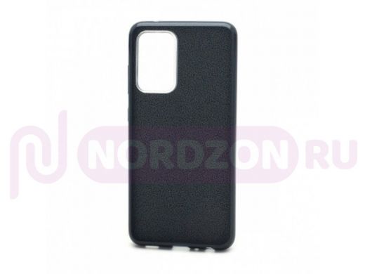 Чехол Samsung A52/A525, силикон, мерцающий, Fashion, чёрный