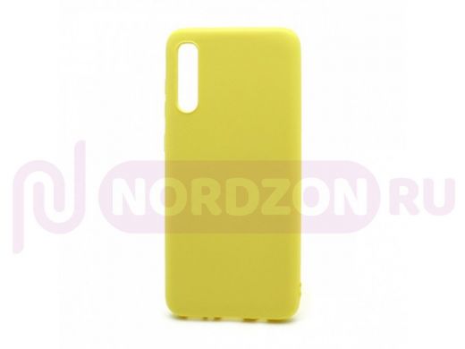 Чехол Samsung A70/A705 (2019), силикон, New Era, жёлтый