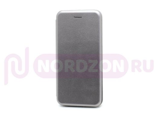 Чехол Samsung A72/A725, книжка боковая, серый, Fashion