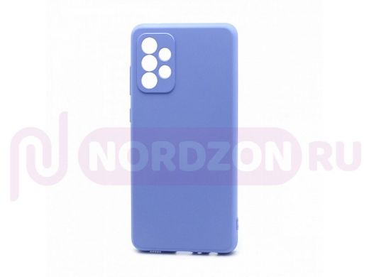 Чехол Samsung A72/A725, силикон, New Era, голубой