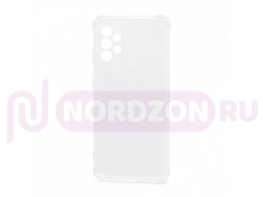 Чехол Samsung A72/A725, силикон, прозрачный, противоударный
