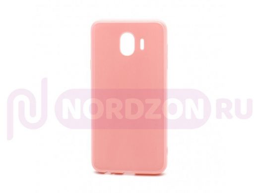 Чехол Samsung J4 (2018)/J400, силикон, глянцевый, ультратонкий, розовый