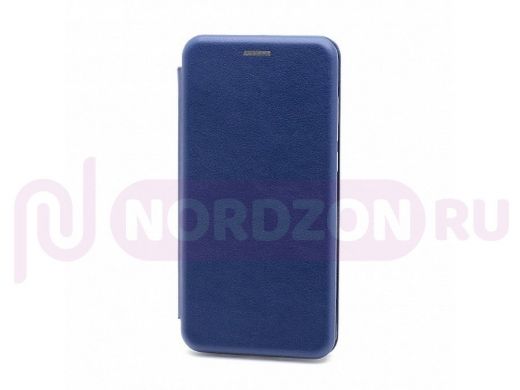 Чехол Samsung M21 /M30s, книжка боковая, синий, BF