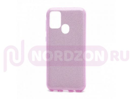 Чехол Samsung M21 /M30s, силикон, мерцающий, Fashion, фиолетовый