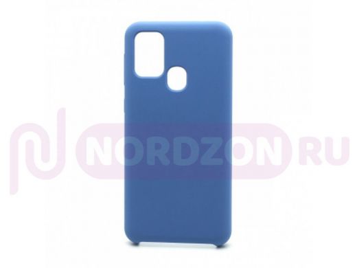 Чехол Samsung M31 (2020), силикон, Cover Color, синий, 010